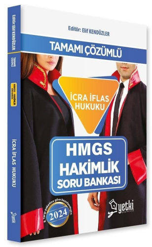 Yetki Yayınları 2024 HMGS Hakimlik İcra İflas Hukuku Soru Bankası Elif