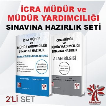 İcra Müdür ve Müdür Yrdımcılığı Sınavına Hazırlık 2'li Set Komisyon