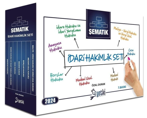 Yetki Yayınları 2024 Şematik İdari Hakimlik Seti Özal Duran