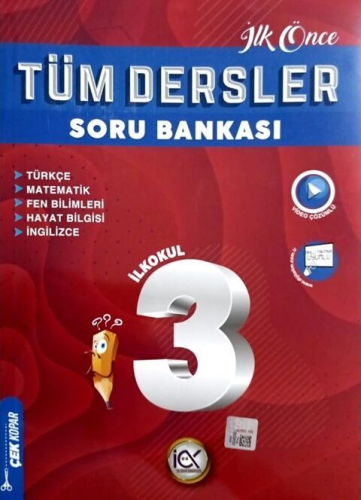 İlk Önce Yayıncılık 3. Sınıf Tüm Dersler Soru Bankası Komisyon