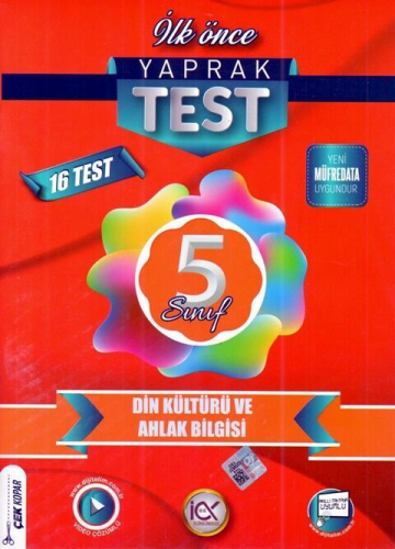 İlk Önce Yayıncılık 5. Sınıf Din Kültürü ve Ahlak Bilgisi Yaprak Test 