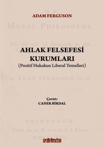 Ahlak Felsefesi Kurumları Adam Ferguson