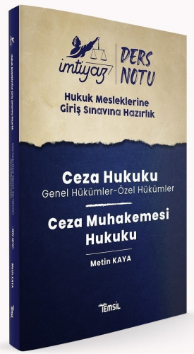 İmtiyaz HMGS Ceza Hukuku ve Ceza Muhakemesi Hukuku Ders Notları Metin 