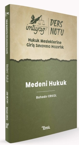 İmtiyaz HMGS Medeni Hukuk Ders Notları Bahadır Erkol