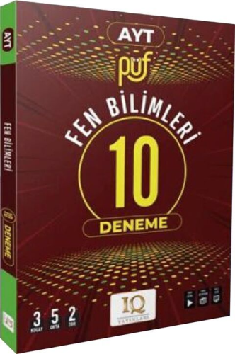 IQ Yayınları AYT Fen Bilimleri Püf 10 Deneme Komisyon