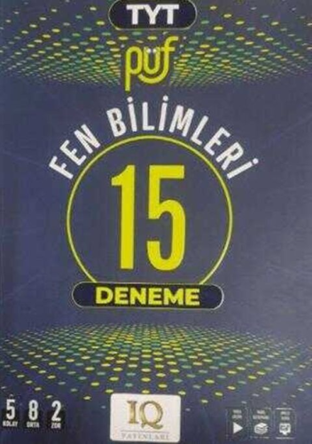 IQ Yayınları TYT Fen Bilimleri Püf 15 Deneme Komisyon