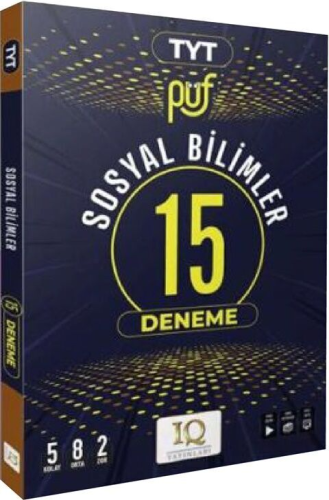 IQ Yayınları TYT Sosyal Bilimler Püf 15 Deneme Komisyon