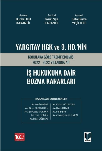 İş Hukukuna Dair Bozma Kararları Burak Halil Karanfil