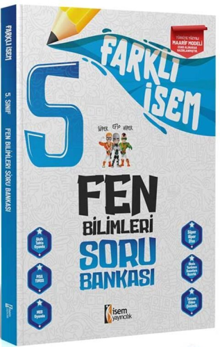 İsem Yayınları 5. Sınıf Fen Bilimleri Farklı İsem Soru Bankası Komisyo