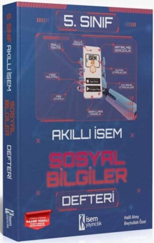 İsem Yayınları 5. Sınıf Sosyal Bilgiler Akıllı İsem Defteri Halil Ateş