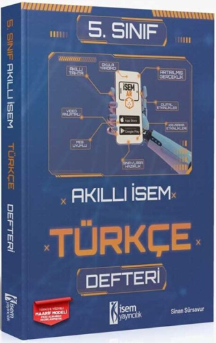 İsem Yayınları 5. Sınıf Türkçe Akıllı İsem Defteri Sinan Sürsavur