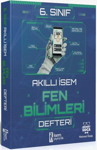 İsem Yayınları 6. Sınıf Akıllı İsem Fen Bilimleri Defteri Mehmet Özalp