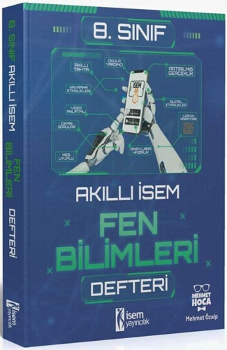 İsem Yayınları 8. Sınıf Fen Bilimleri Akıllı İsem Defteri Mehmet Özalp