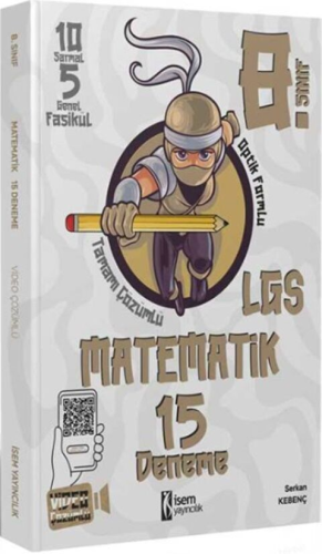 İsem Yayınları 8. Sınıf Matematik 15 Deneme Serkan Kebenç