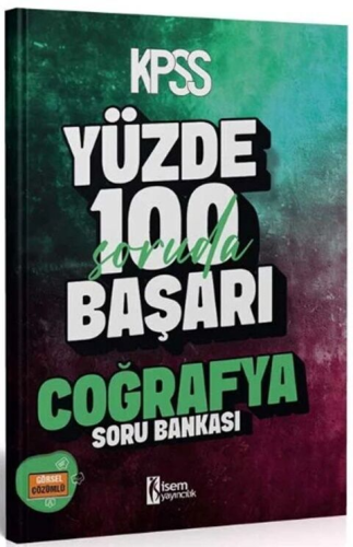 İsem Yayınları KPSS Coğrafya Yüzde 100 Soruda Başarı Soru Bankası Komi