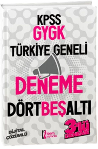 İsem Yayınları 2024 KPSS Genel Yetenek Genel Kültür Türkiye Geneli Den
