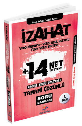 Dizgi Kitap Yayınları 2024 İzahat Vergi Hukuku Vergi Usul Hukuku Türk 