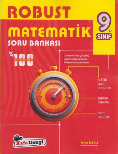 Kafa Dengi Yayınları 9. Sınıf Matematik Robust Soru Bankası Tolga Elev