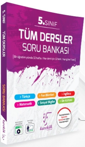 Karekök Yayınları 5. Sınıf Tüm Dersler Soru Bankası Komisyon