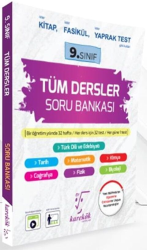 Karekök Yayınları 9. Sınıf Tüm Dersler Soru Bankası Komisyon