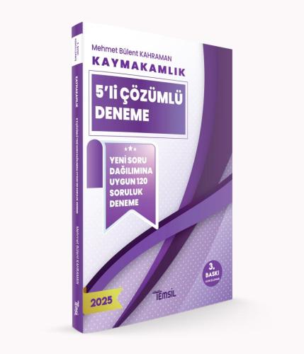 Kaymakamlık, - Temsil Kitap - Kaymakamlık 5’li Çözümlü Deneme