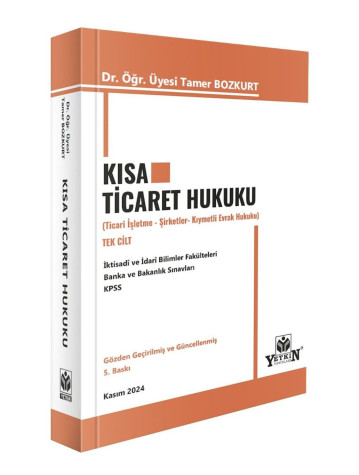 Kısa Ticaret Hukuku Tamer Bozkurt