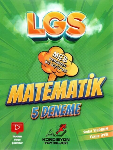 Kondisyon Yayınları 8. Sınıf LGS Matematik 5'li Deneme Sınavı Komisyon