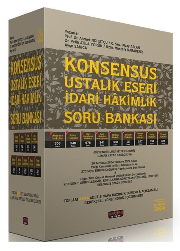 Savaş Yayınları 2024 KONSENSUS Ustalık Eseri İdari Hakimlik Soru Banka