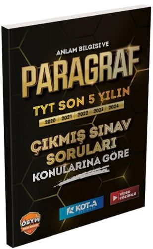 TYT - AYT Çıkmış Sorular, - Kota Yayınları - Kota Yayınları TYT Anlam 