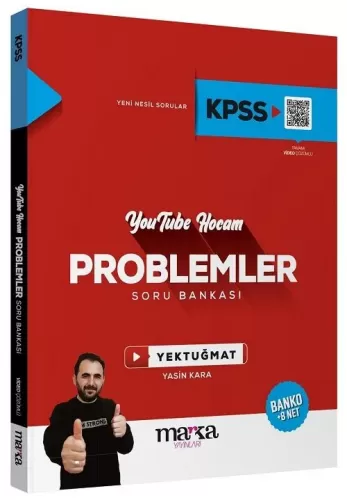 Marka Yayınları KPSS Youtube Hocam Problemler Soru Bankası Yasin Kara