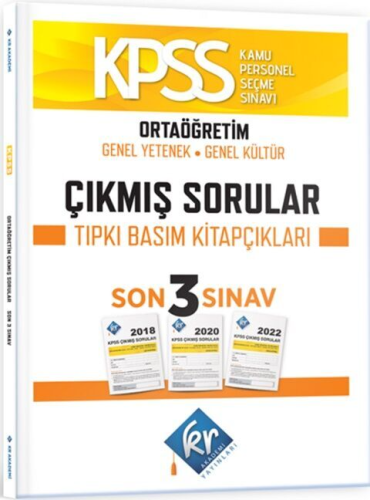 KR Akademi KPSS Ortaöğretim Genel Yetenek Genel Kültür Çıkmış Sorular 