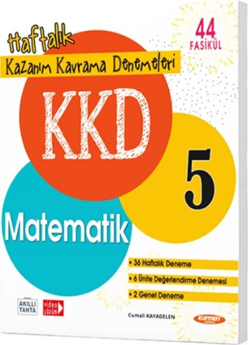 Kurmay ELT 5. Sınıf Matematik KKD Haftalık Kazanım Kavrama Denemeleri 