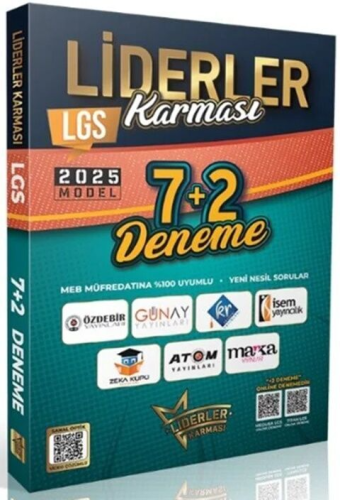 Liderler Karması 2025 Model 8. Sınıf LGS Tüm Dersler 7+2 Deneme Komisy