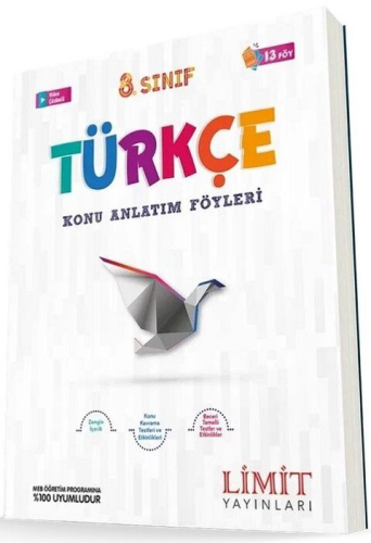 Limit Yayınları 8. Sınıf Türkçe Konu Anlatım Föyleri 13 Föy Komisyon