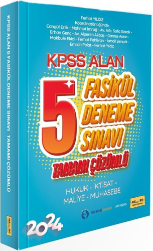 Makro Kitap 2024 KPSS Alan Tamamı Çözümlü 5 Deneme Sınavı Ferhat Yıldı