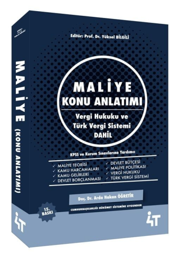 4T Yayınları Maliye Konu Anlatımı Arda Hakan Öğretir