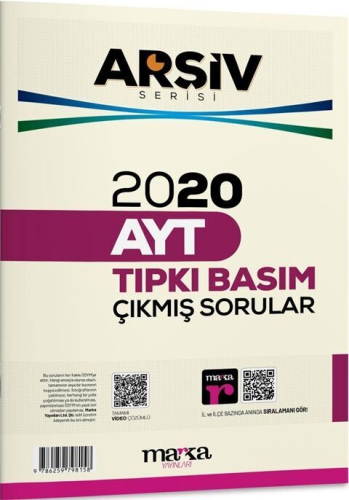 - Marka Yayınları - Marka Yayınları 2020 AYT Arşiv Serisi Tıpkı Basım 