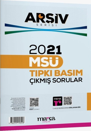 MSÜ Sınavlarına Hazırlık, - Marka Yayınları - Marka Yayınları 2021 MSÜ