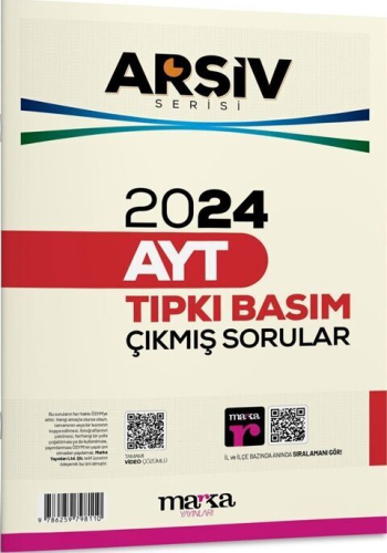 - Marka Yayınları - Marka Yayınları 2024 AYT Arşiv Serisi Tıpkı Basım 