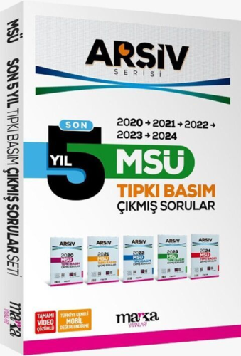 - Marka Yayınları - Marka Yayınları MSÜ Son 5 Yıl ARŞİV Serisi Tıpkı B