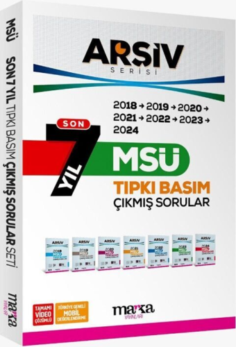 - Marka Yayınları - Marka Yayınları MSÜ Son 7 Yıl ARŞİV Serisi Tıpkı B