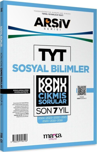 - Marka Yayınları - Marka Yayınları TYT Sosyal Bilimler ARŞİV Serisi K