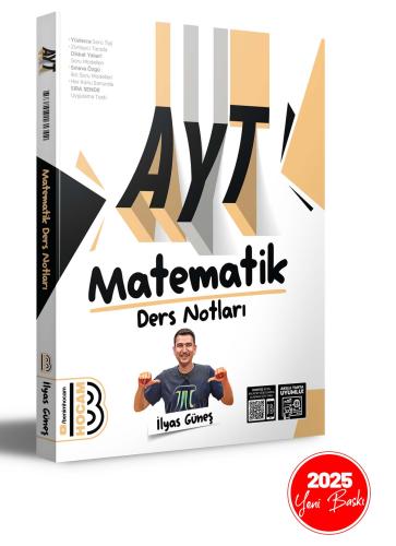 Benim Hocam Yayınları 2025 AYT Matematik Ders Notları İlyas Güneş