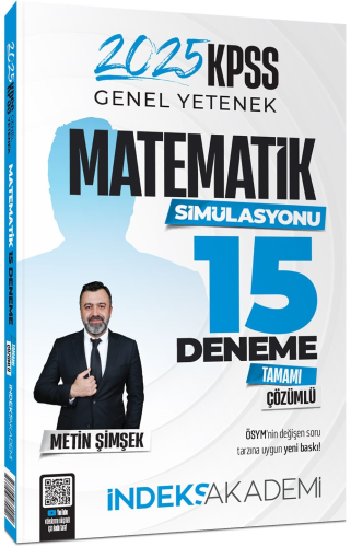 İndeks Akademi 2025 KPSS Matematik 15 Deneme Çözümlü Metin Şimşek