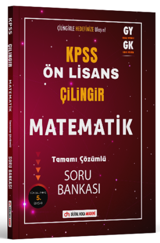 Dijital Hoca KPSS Ön Lisans Matematik Çilingir Soru Bankası Çözümlü Ko