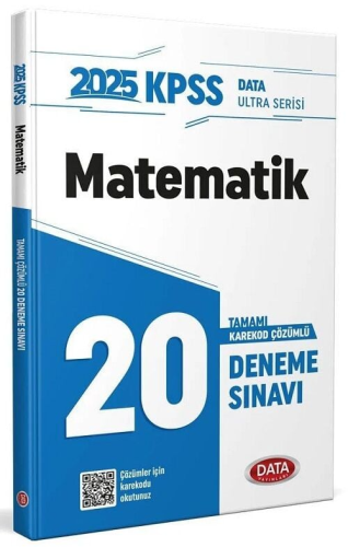 Data Yayınları 2025 KPSS Ultra Serisi Matematik 20 Deneme Sınavı Komis