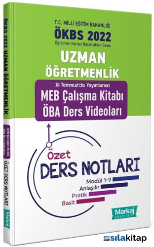 KELEPİR Markaj Yayınları 2022 Uzman Öğretmenlik MEB Çalışma Kitabı ÖBA