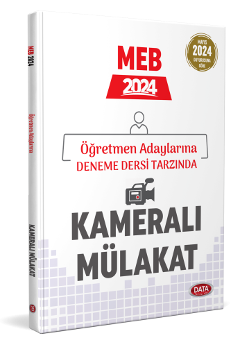 Data Yayınları 2024 MEB Öğretmen Adaylarına Kameralı Mülakat Komisyon