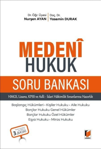 Medeni Hukuk Soru Bankası Nurşen Ayan