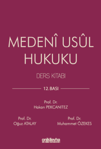 Medeni Usul Hukuku Ders Kitabı Hakan Pekcanıtez